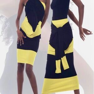 NORMA KAMALI ICONIC ALL IN ONE MIDI DRESS